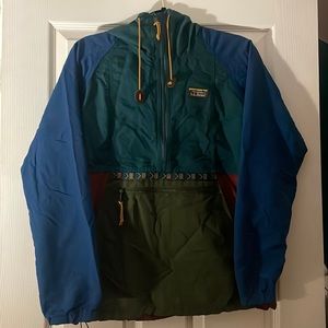 Womens LLBean quarter zip Anorak jacket